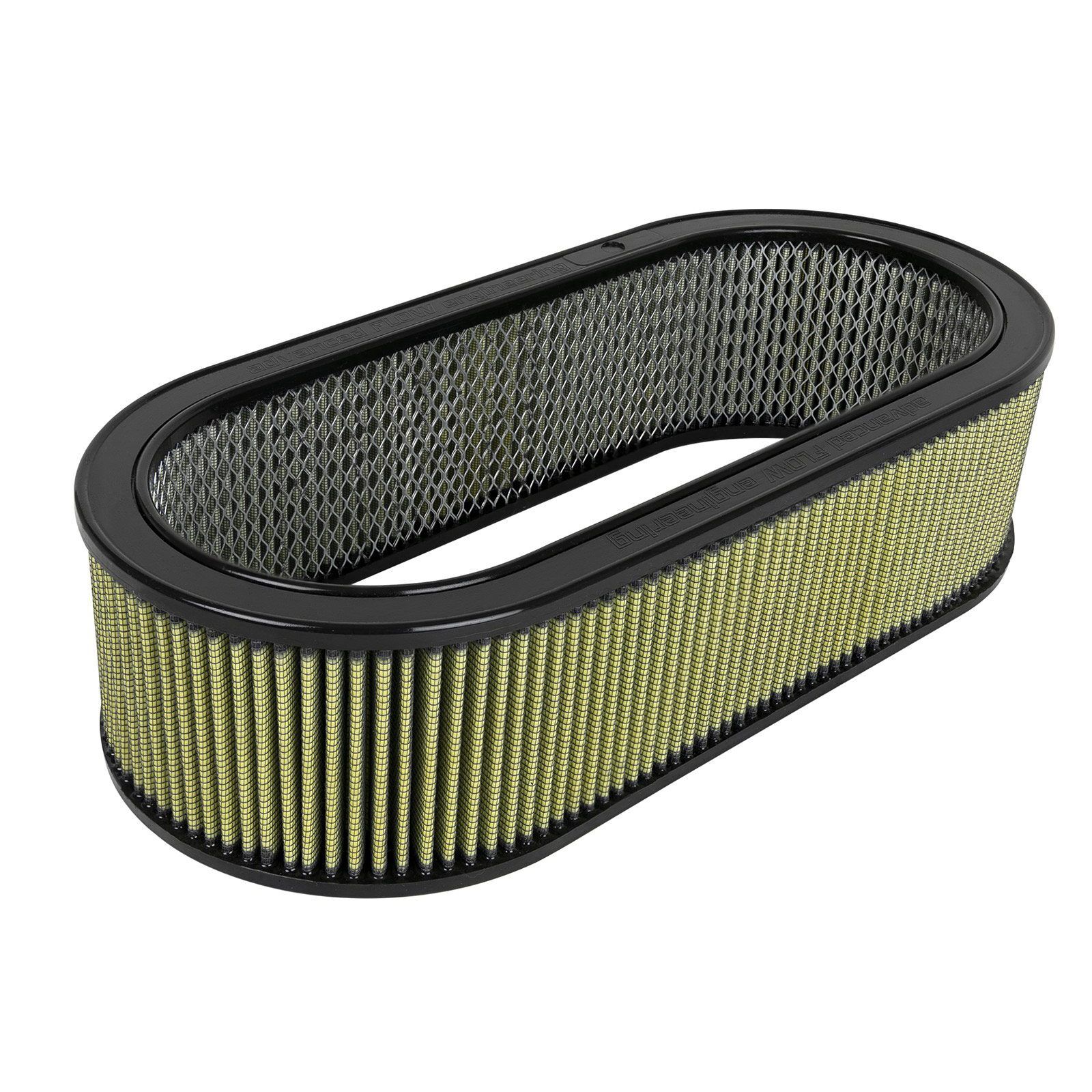 aFe Power AFE-18-87002 Magnum FLOW Universal Oval Racing Filter w/ Pro GUARD 7 Media 18-1/8 IN L x 7-1/4 IN W x 5 IN H w/ Expanded Metal - Image 2