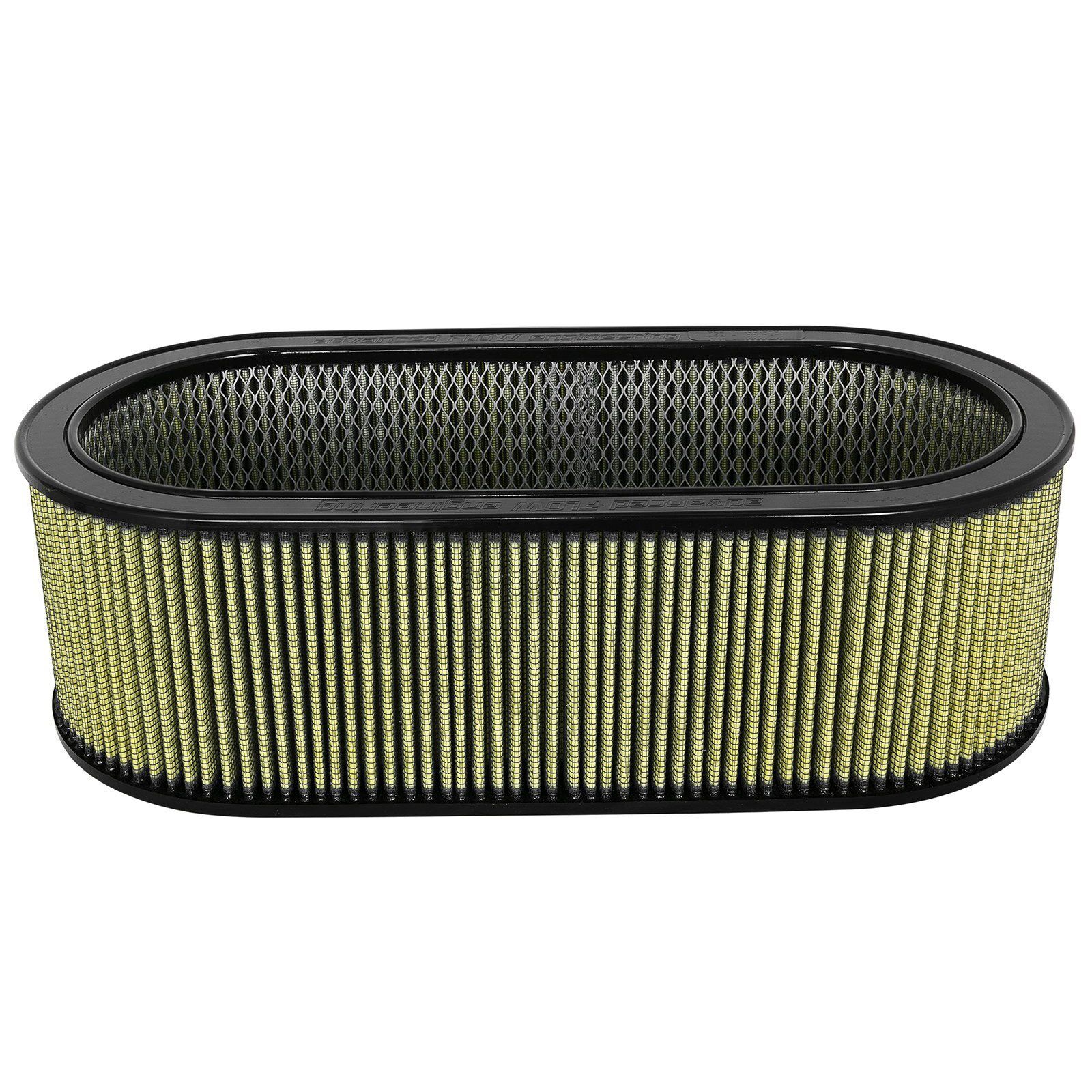 aFe Power AFE-18-87001 Magnum FLOW Universal Oval Racing Filter w/ Pro GUARD 7 Media 18-1/8 IN L x 7-1/4 IN W x 6 IN H w/ Ex…