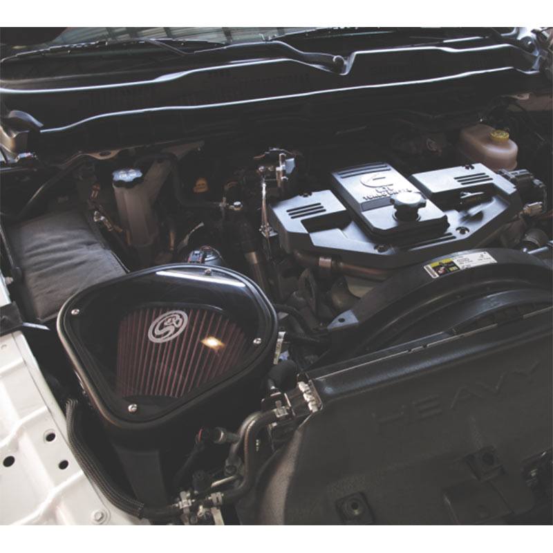 S&B Cold Air Intake For 13-18 Dodge Ram 2500 3500 L6-6.7L Cummins Extendable White