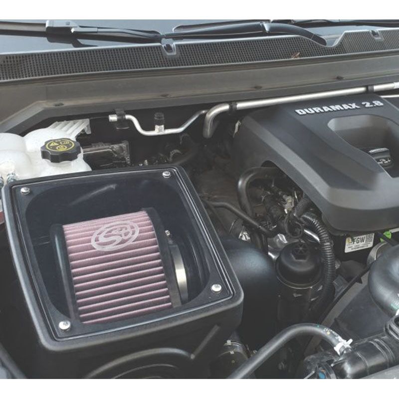 S&B Cold Air Intake For 16-19 Chevrolet Colorado GMC Canyon 2.8L Duramax Extendable White