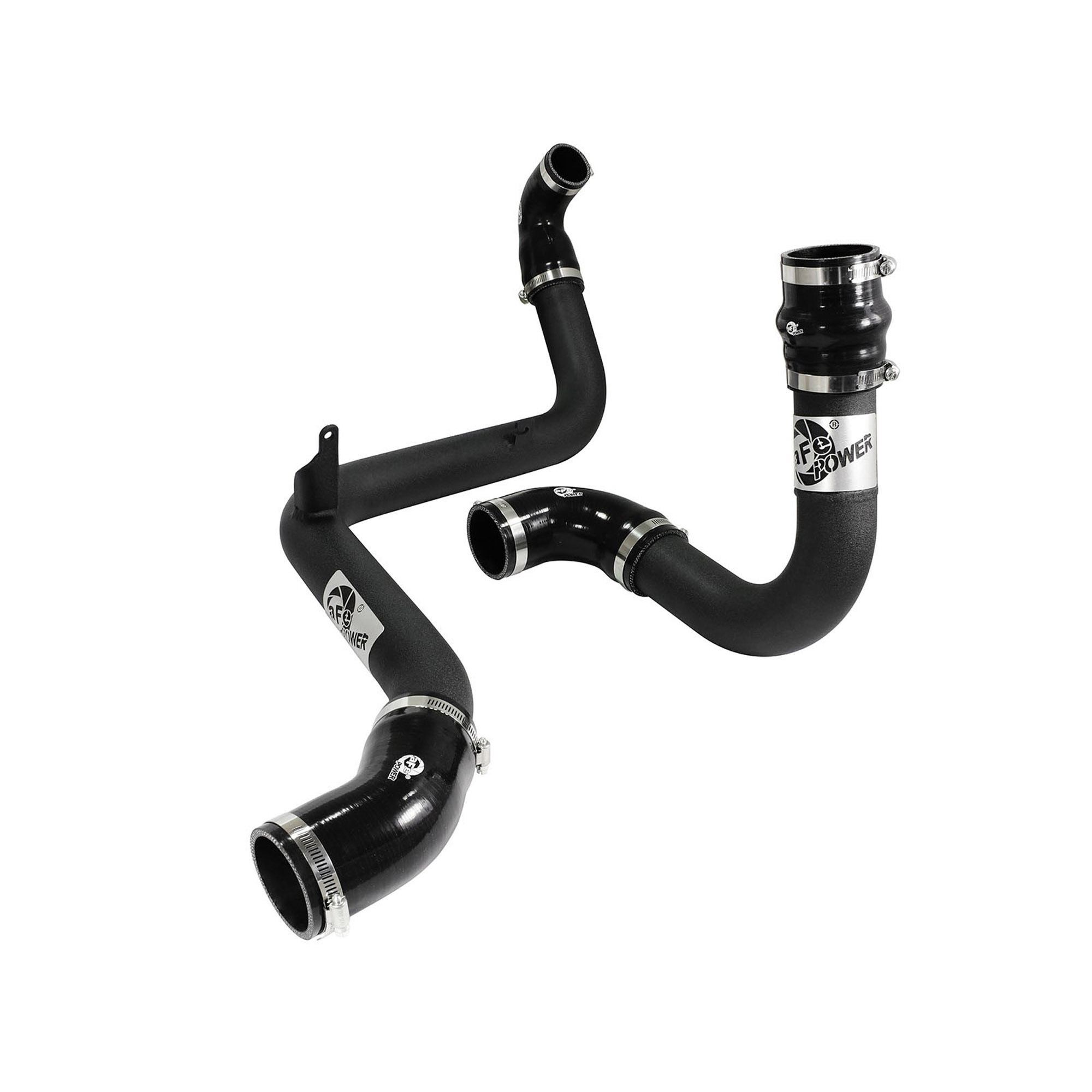 BladeRunner 2-1/2 IN Aluminum Hot and Cold Charge Pipe Kit Black Ford Focus ST 13-18 L4-2.0L (t)