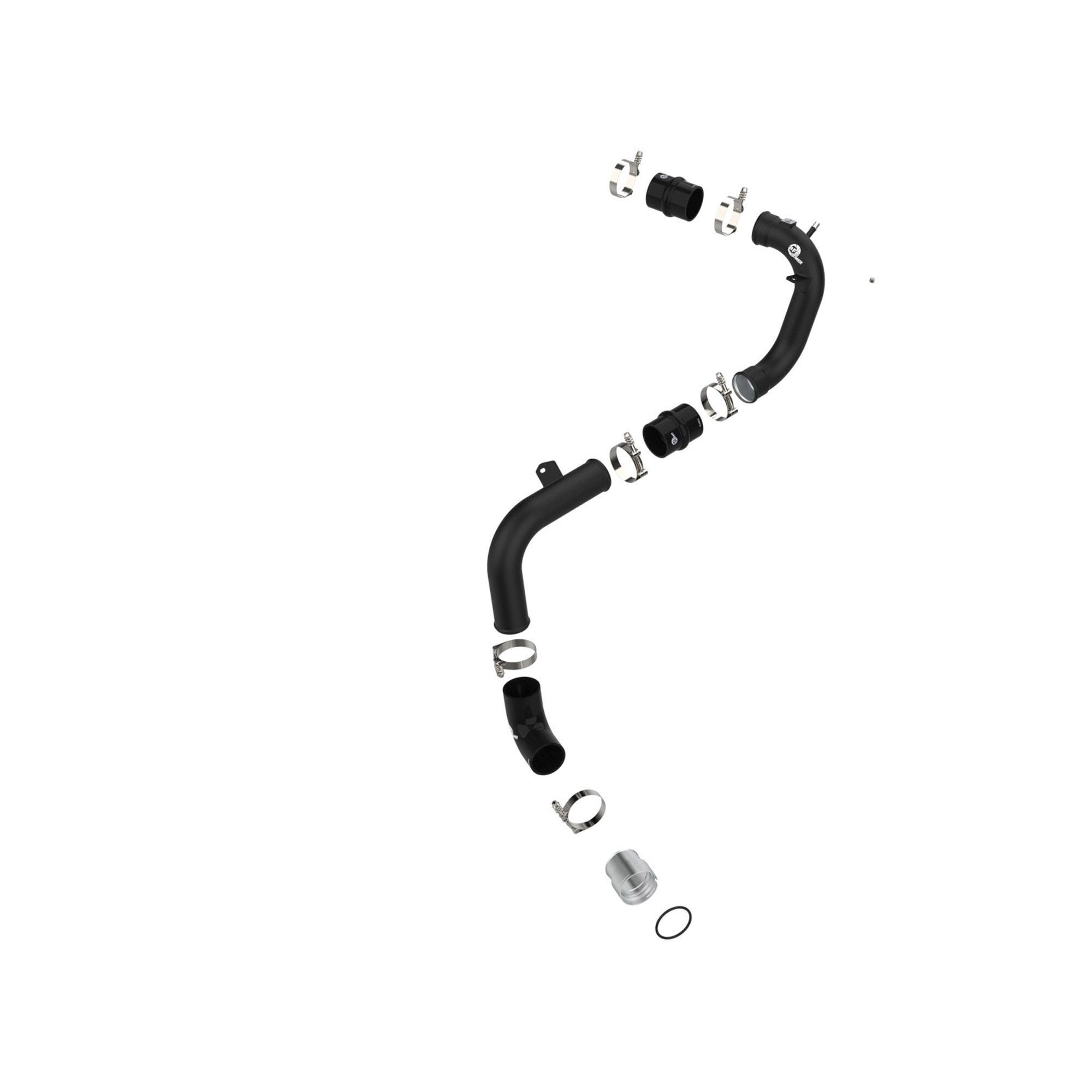 BladeRunner 2-3/4 IN Aluminum Cold Charge Pipe Black Ford Bronco 21-23 V6-2.7L (tt)