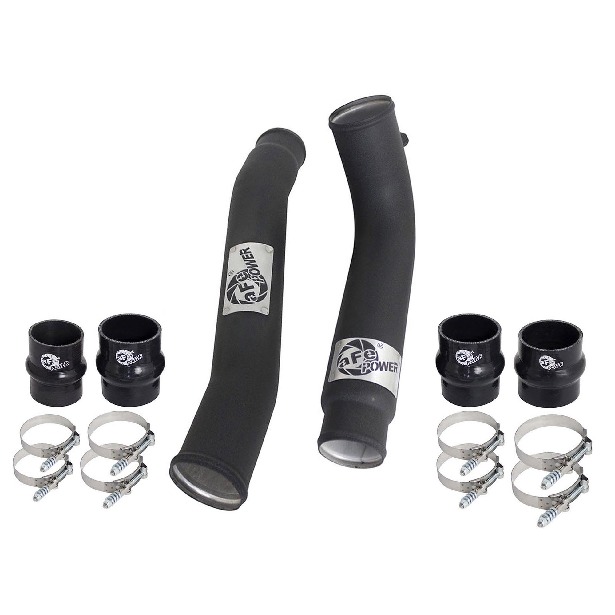 BladeRunner 3 IN & 3-1/2 IN Aluminum Hot and Cold Charge Pipe Kit Black Dodge Diesel Trucks 07.5-09 L6-6.7L (td)
