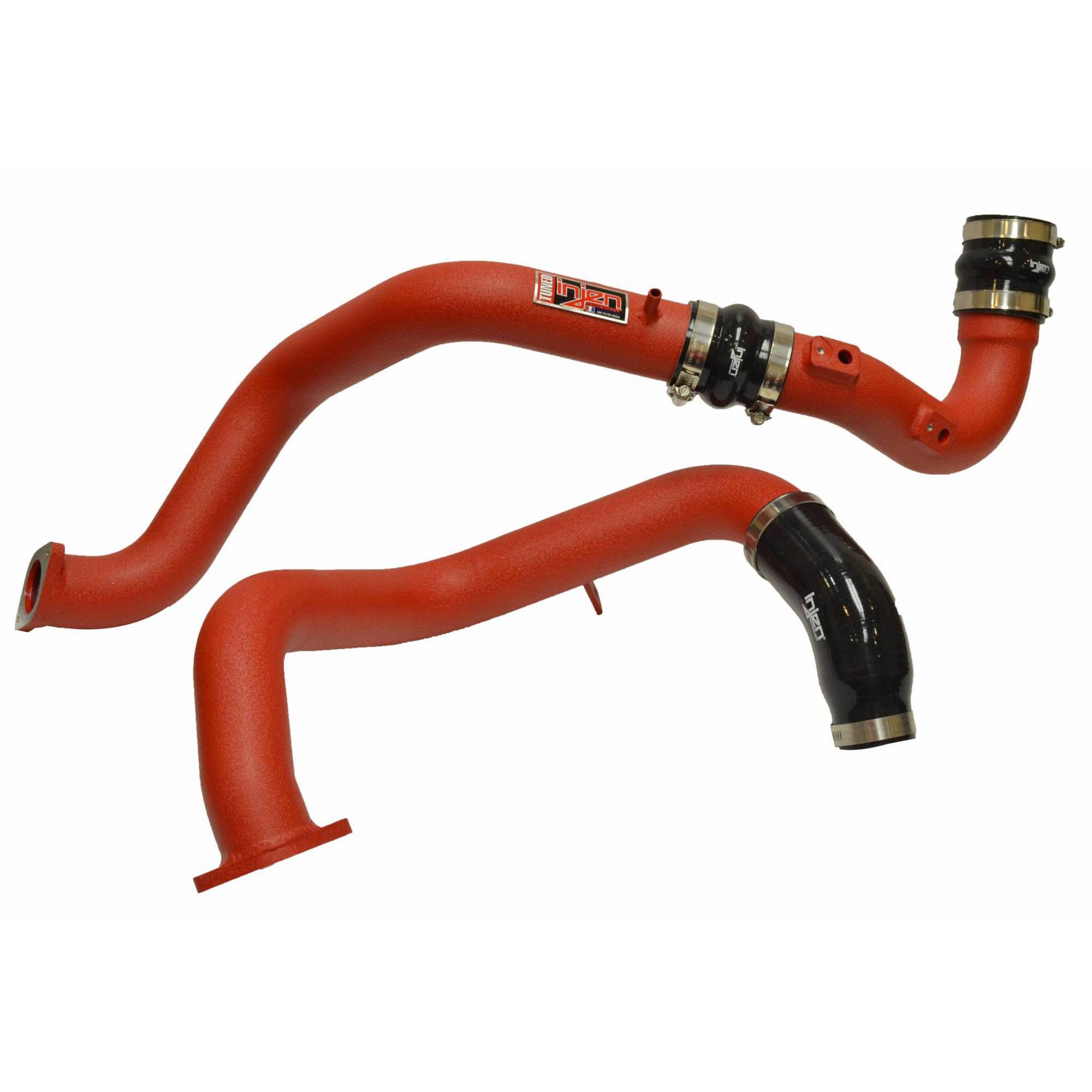 Injen SES Intercooler Pipes - SES1573ICP-P Wrinkle Red INJ-SES1573ICPWR