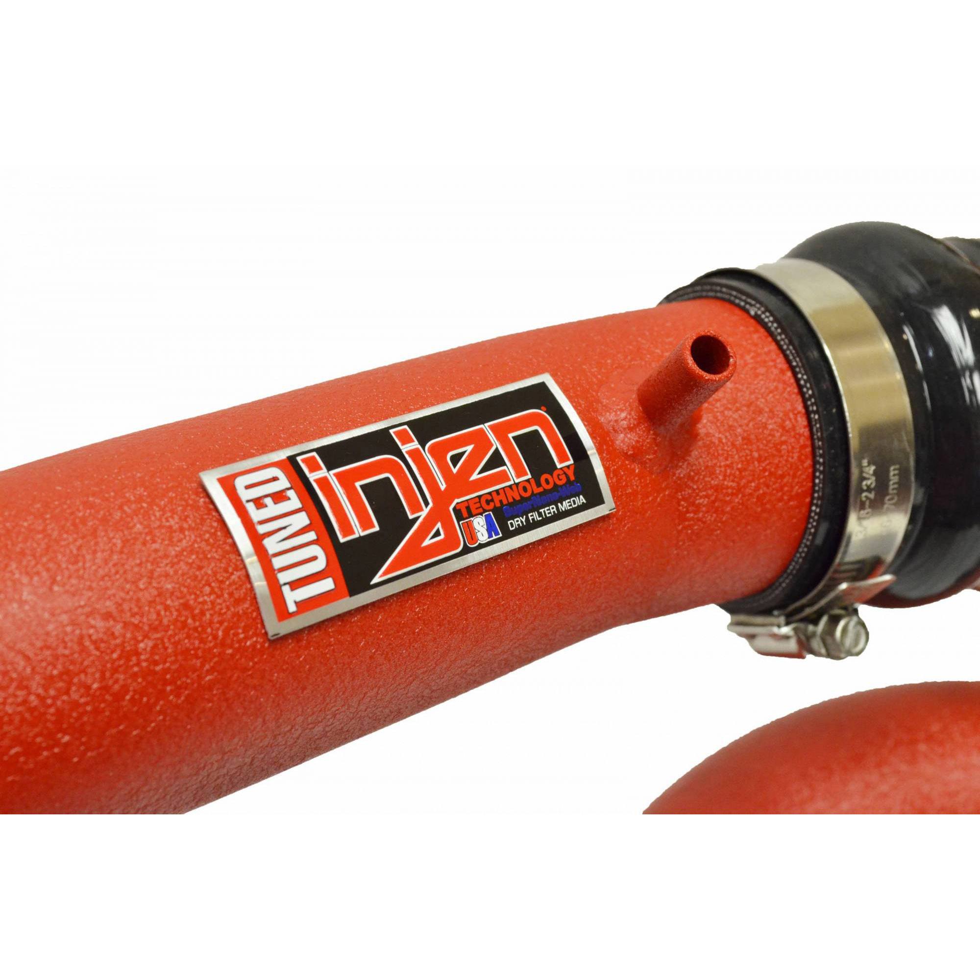 Injen SES Intercooler Pipes - SES1573ICP-P Wrinkle Red INJ-SES1573ICPWR