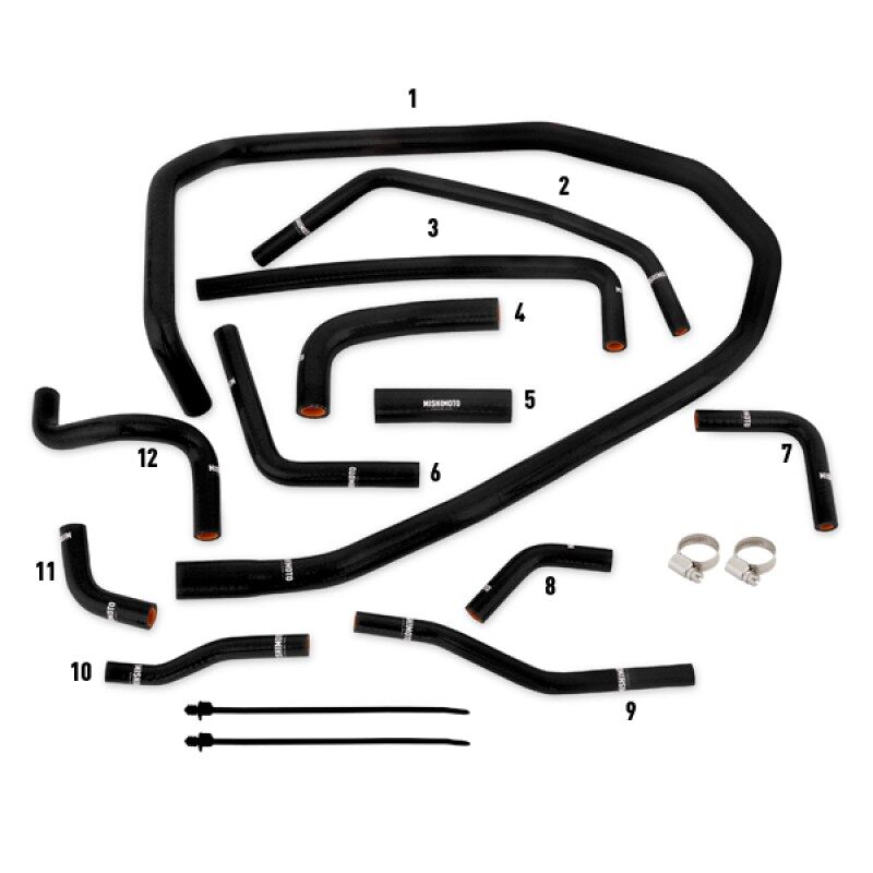 Mishimoto Silicone Ancillary Hose Kit for 2015-2021 Subaru WRX (MMHOSE-WRX-15ANCBK) – view 8