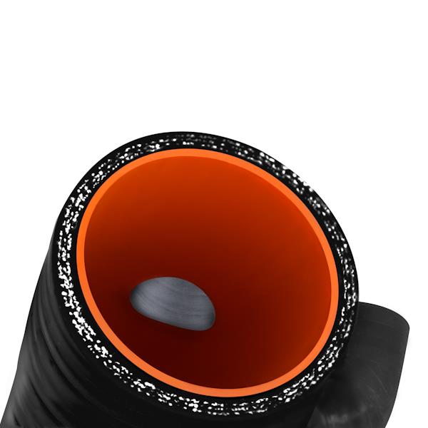 Mishimoto MMHOSE-SUB-IHBK hose kit with T-bolt clamp and aluminum push-on fittings