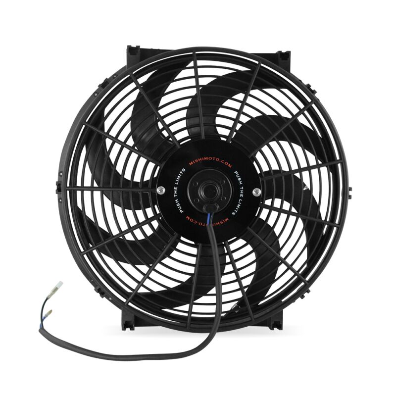Mishimoto MMFAN-14C 14-inch curved blade universal electric cooling fan front view