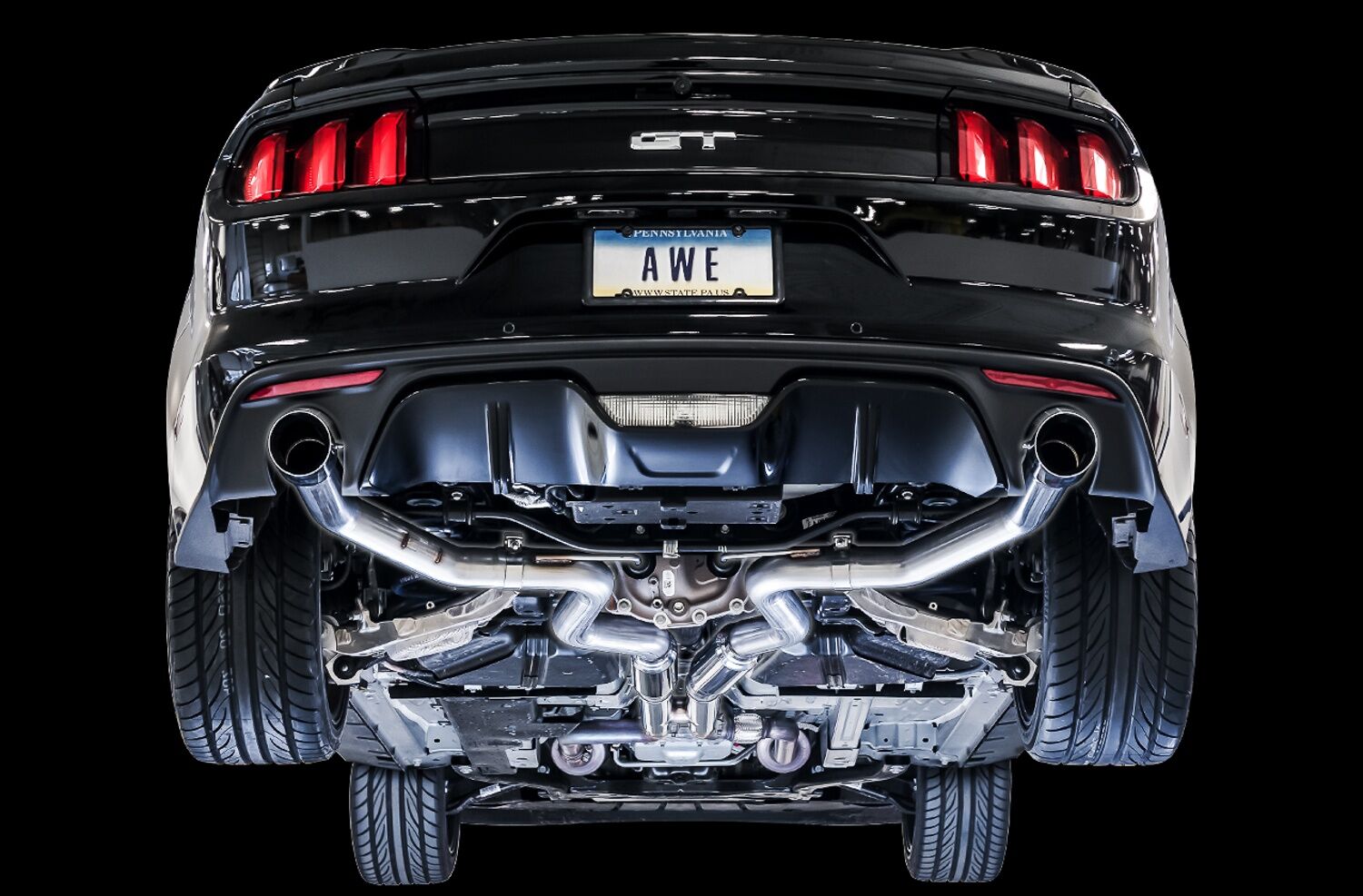 AWE Tuning 15-17 Ford Mustang GT (Coupe - 5.0) Exhaust System Kit (3020-32028) – view 3