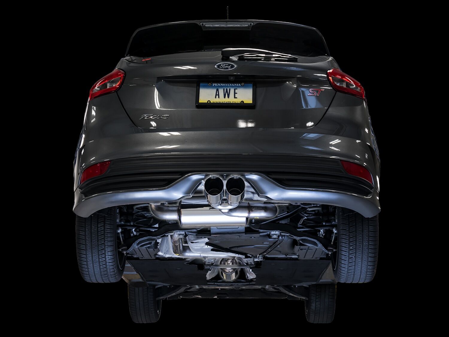 AWE Tuning 13-18 Ford Focus ST (Hatchback - 2.0 - FWD) Exhaust System Kit (3020-32038) – view 6