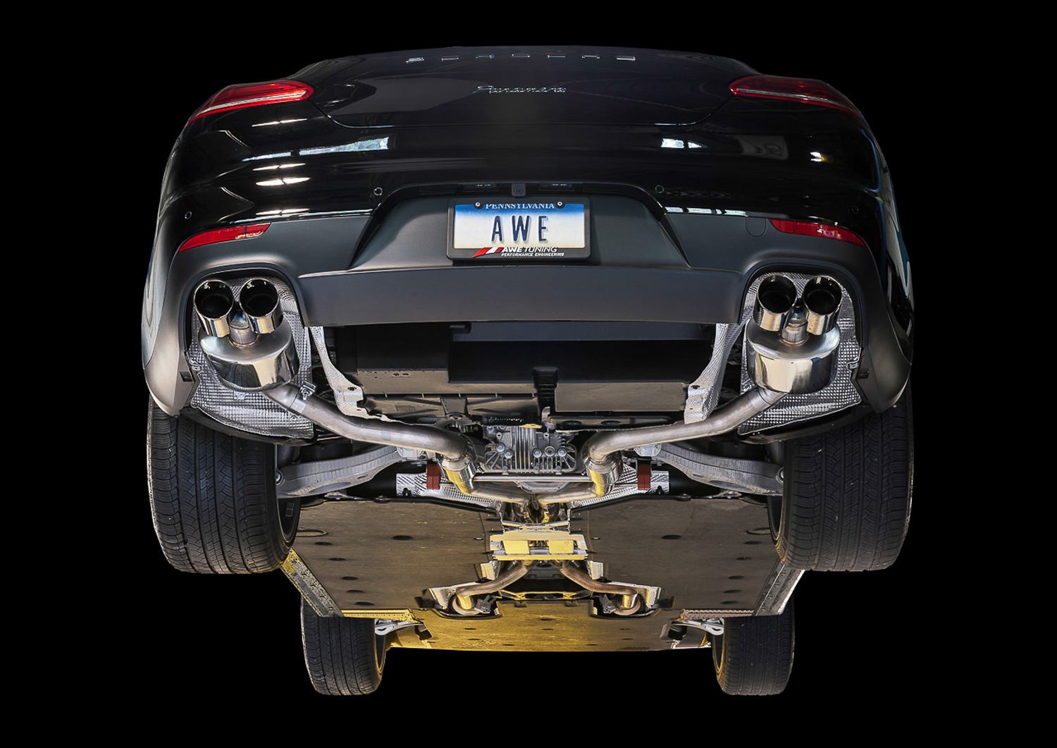 AWE Tuning 14-16 Porsche Panamera (Hatchback - 3.6) Exhaust System Kit (3020-42022) – view 2