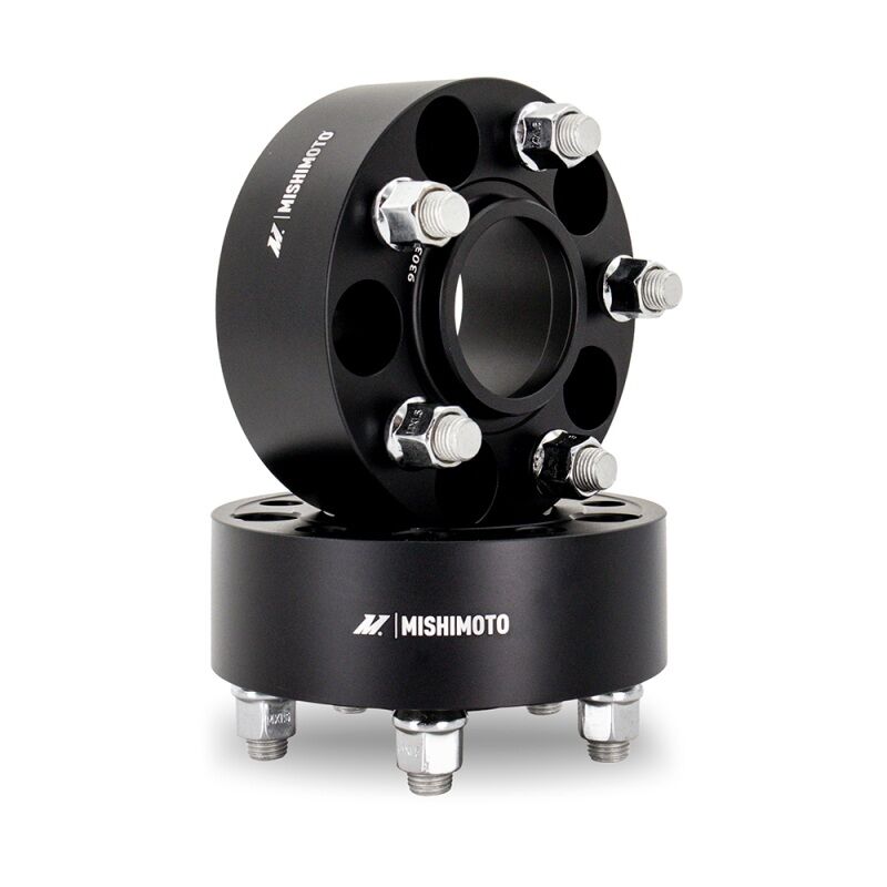 Mishimoto MMWS-008-450BK black 45mm wheel spacer with 5x100 bolt pattern