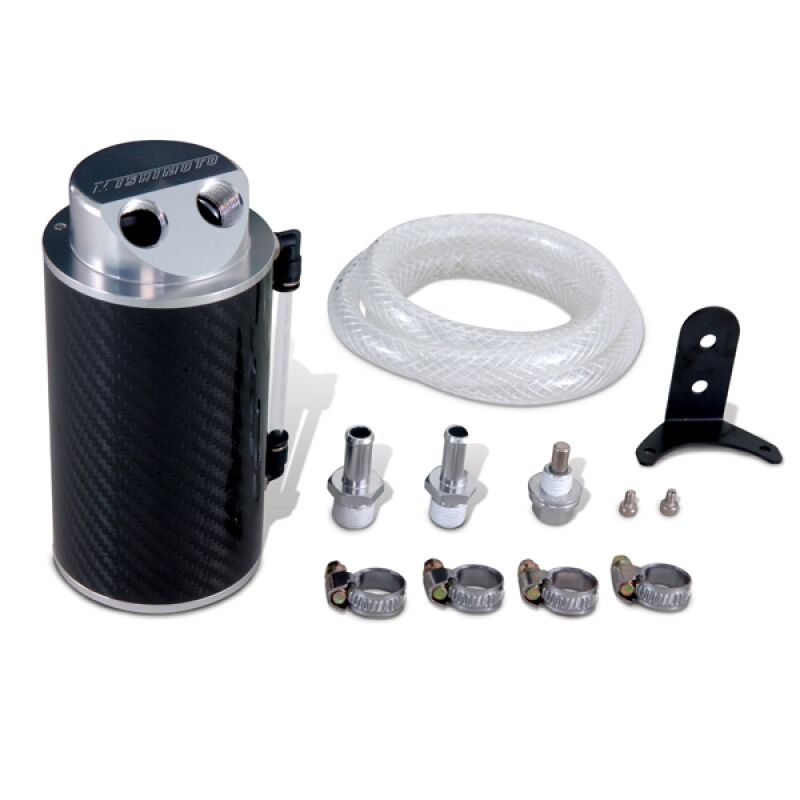Mishimoto Carbon Fiber Oil Catch Can MMOCC-CF with lightweight carbon fiber exterior