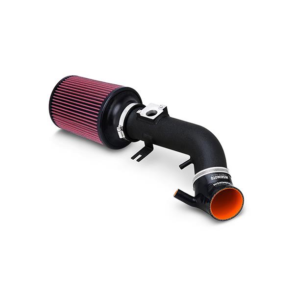 Aluminum MAF housing with CNC-machined venturi-style inlet on the Mishimoto Civic Si air intake