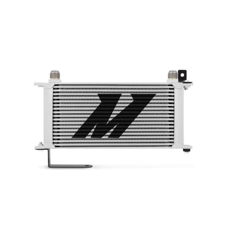 Mishimoto application-specific mounting brackets for direct-fit Subaru WRX STI oil cooler installation