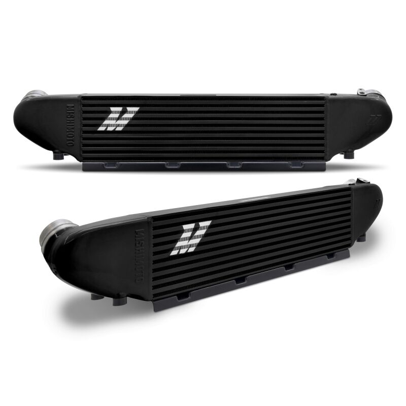 Bar-and-plate intercooler core with cast aluminum end tanks for Ford Mustang EcoBoost