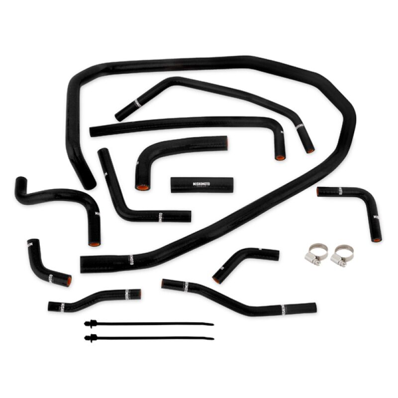 Mishimoto silicone Ancillary Hose Kit MMHOSE-WRX-15ANCBK for 2015-2021 Subaru WRX shown in black