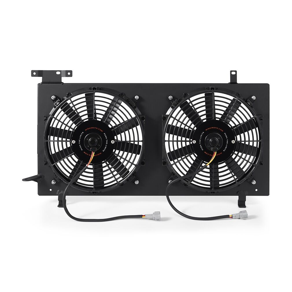 Mishimoto black powder coated aluminum fan shroud kit for 2008-2015 Subaru WRX/STI