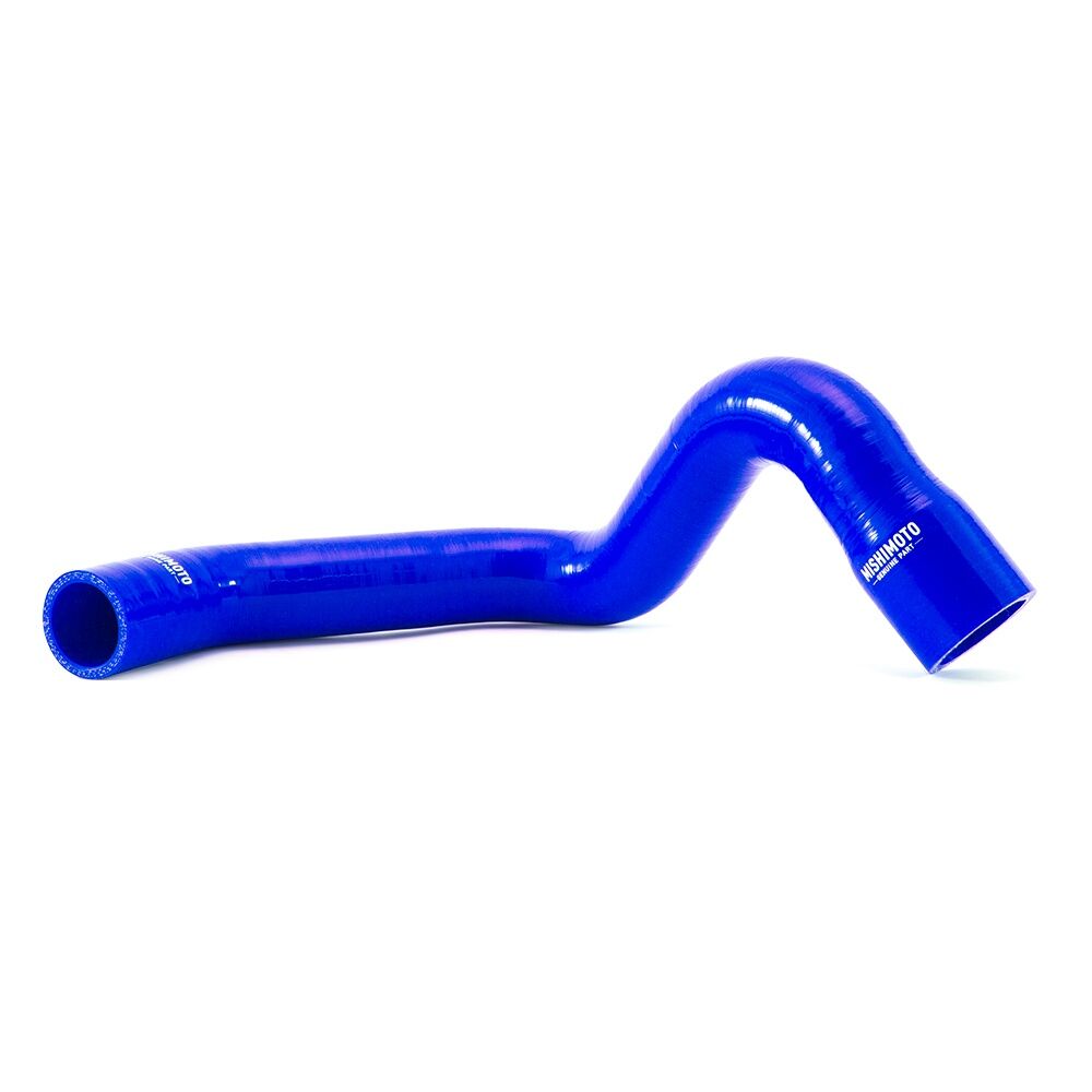 Blue silicone upper and lower radiator hoses included in Mishimoto Jeep Cherokee XJ hose kit