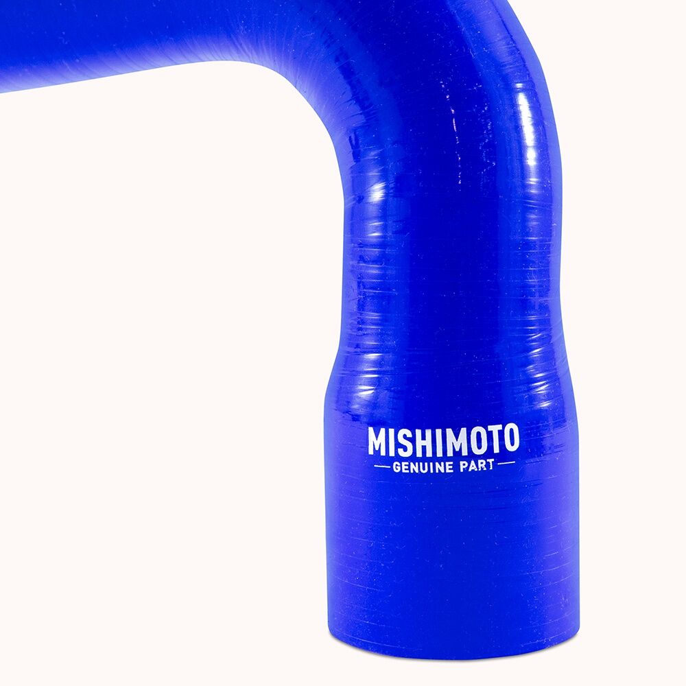 Full contents of Mishimoto silicone radiator and heater hose kit including clamps and zip ties