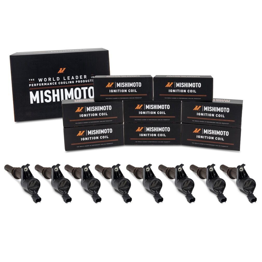 Mishimoto MMIG-F150-0908 black COP ignition coil with vertical connector plug