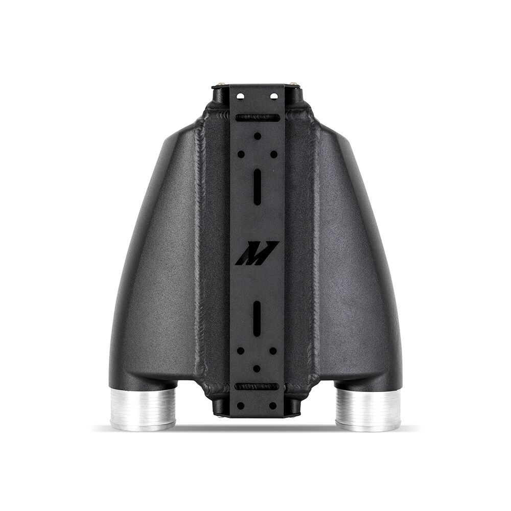 Mishimoto MMINT-A2W-DP-1 bar-and-plate air-to-water intercooler with black powder coat finish