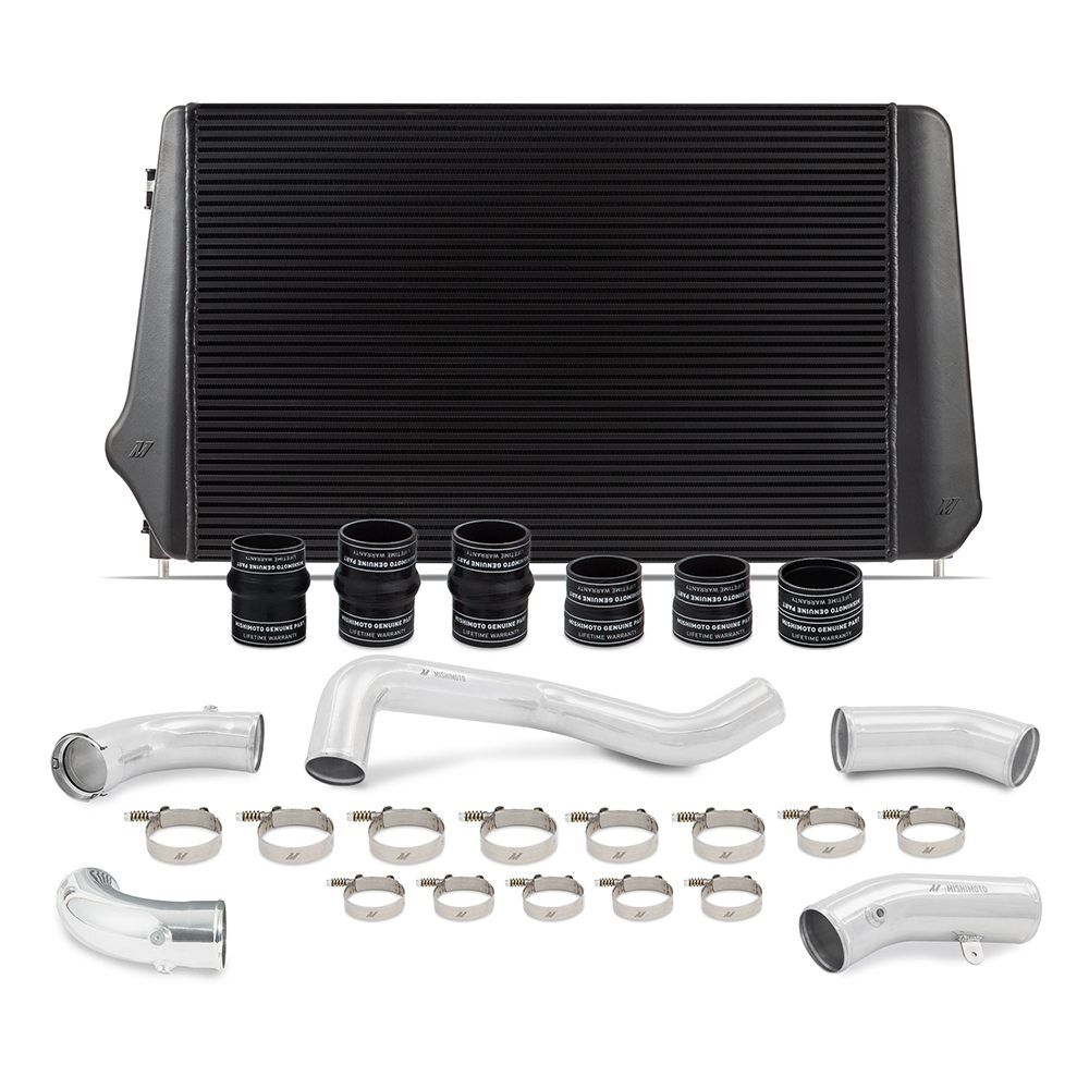 Mishimoto 68mm bar-and-plate performance intercooler for 2017-2019 6.6L Duramax L5P trucks