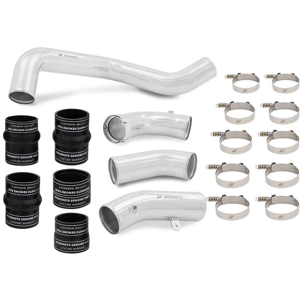 Mishimoto intercooler kit installed on 2017-2019 Chevrolet Silverado 2500HD Duramax L5P