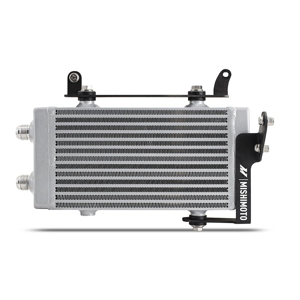 Non-thermostatic oil filter sandwich plate included with Mishimoto GR Corolla oil cooler kit