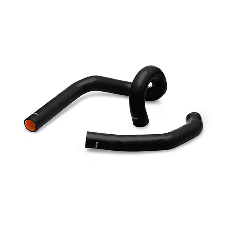 Close-up of Mishimoto five-layer silicone radiator hose construction for Supra