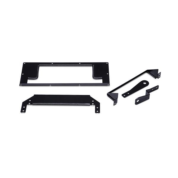 Application-specific mounting bracket that doubles as ducting for Mishimoto Miata oil cooler kit