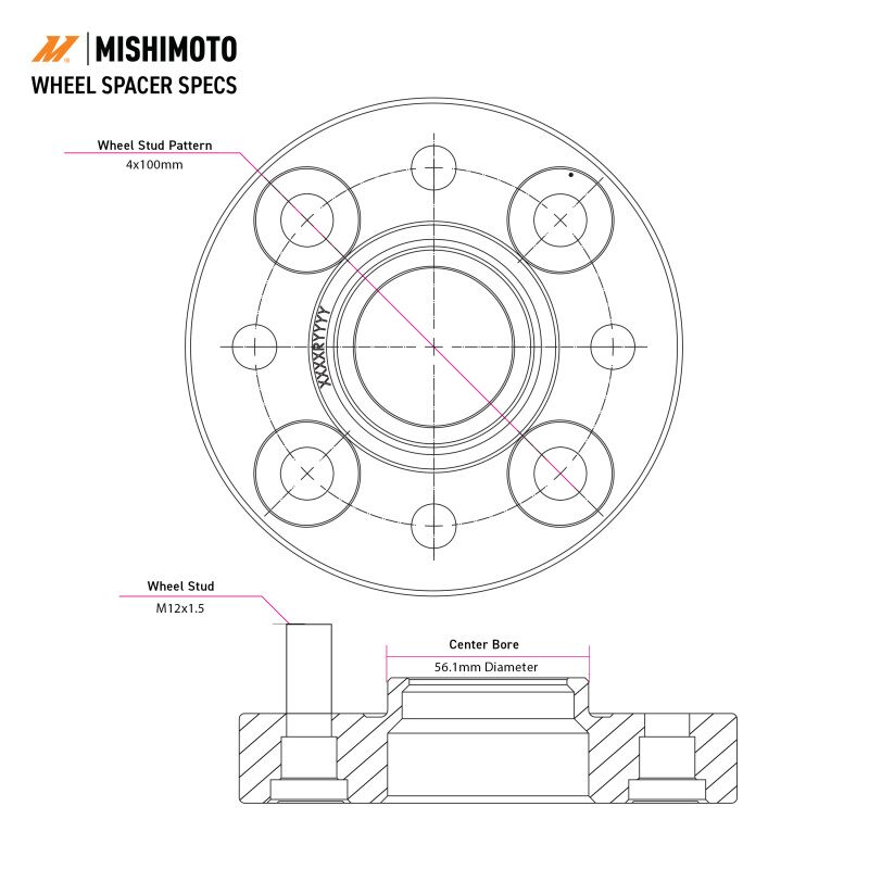 Mishimoto Black Wheel Spacers 5x100 45mm - MMWS-008-450BK – view 7