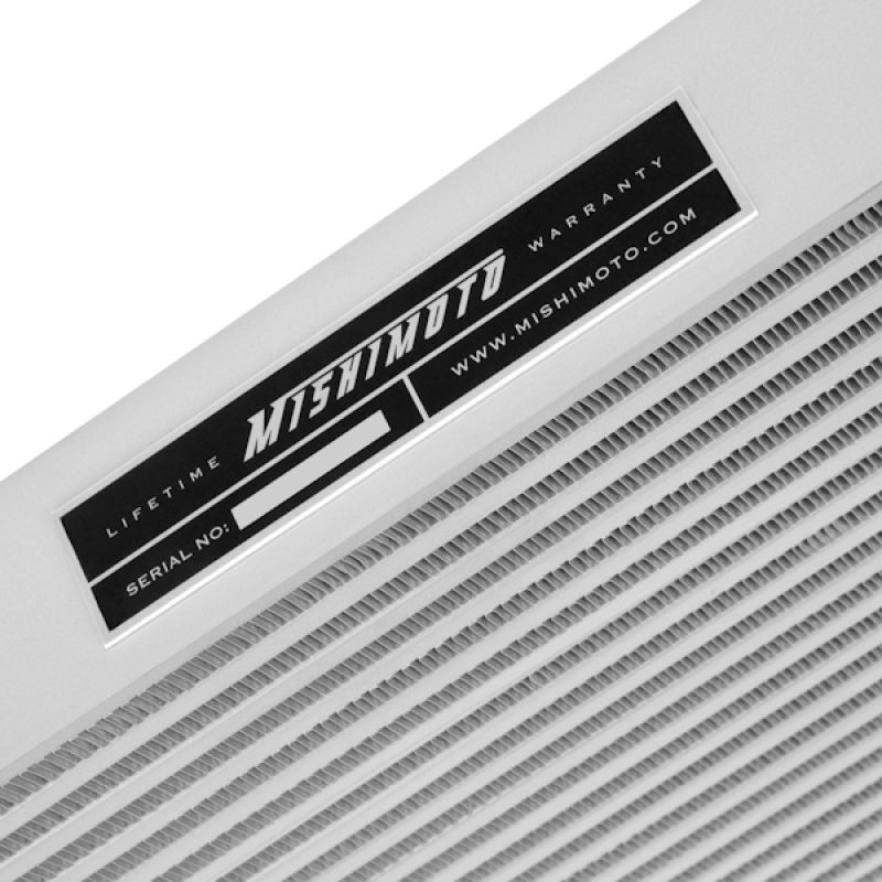 Aluminum Mishimoto M logo badge included with 2006-2010 Duramax intercooler kit