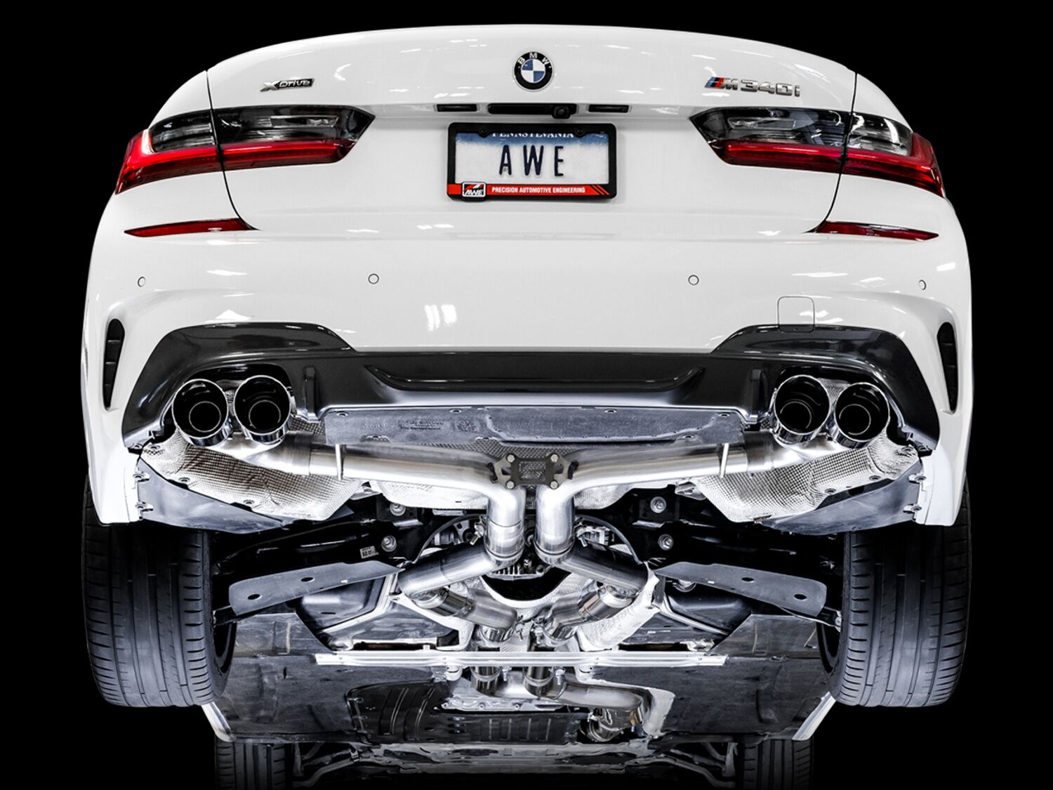 AWE Tuning BMW (Coupe/Sedan - 3.0 - AWD/RWD) Exhaust System Kit (3020-42078) – view 7