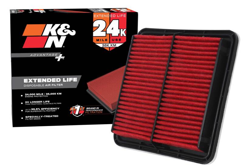 K&N Filters KNX-2304 air filter installed in factory air box