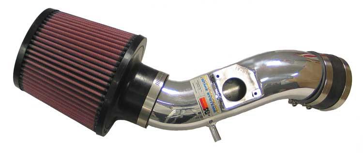 Close-up of K&N high-flow air filter in the 69-8751TP system