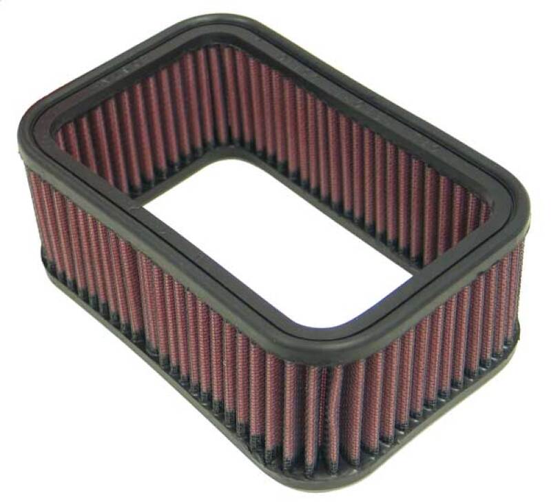Close-up of K&N E-3952 Air Filter with layered cotton media