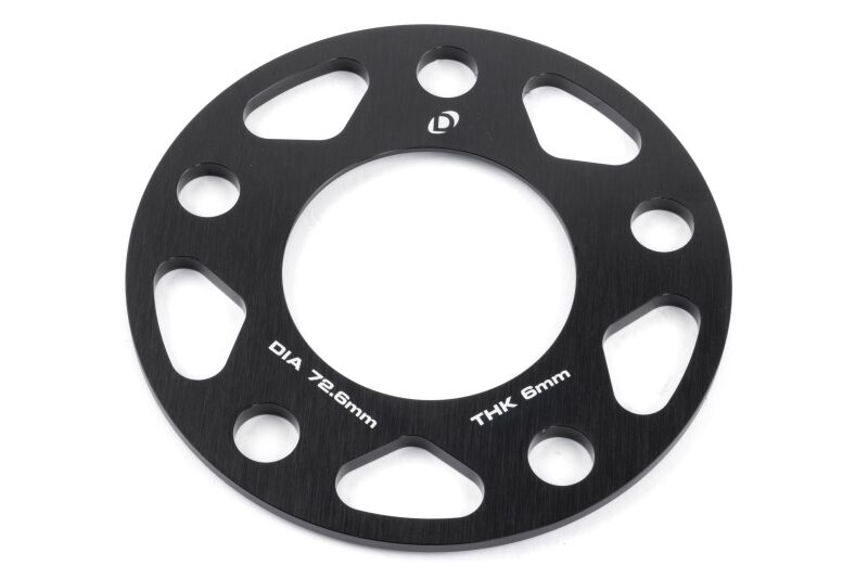 Close-up of Dinan D210-2036 6mm thick wheel spacers
