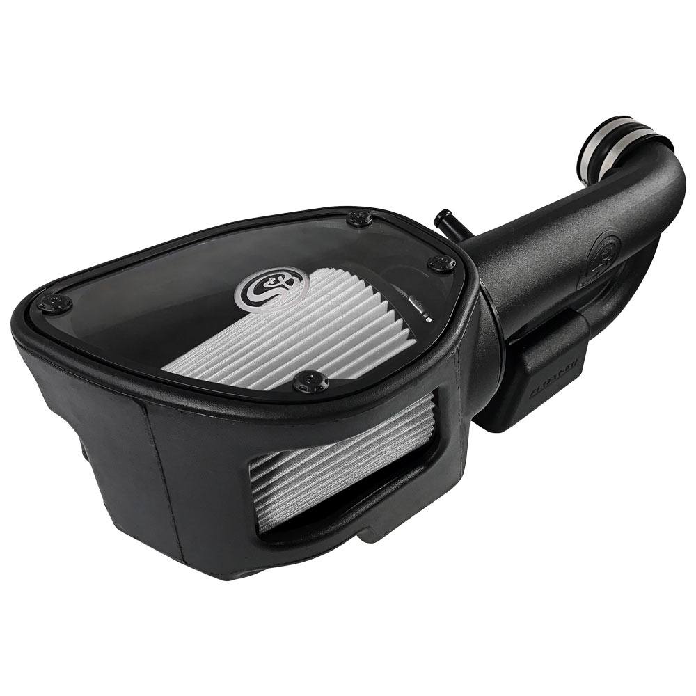 S&B 75-5060D Cold Air Intake For 12-18 Jeep Wrangler JK V6-3.6L Dry Dry Extendable White