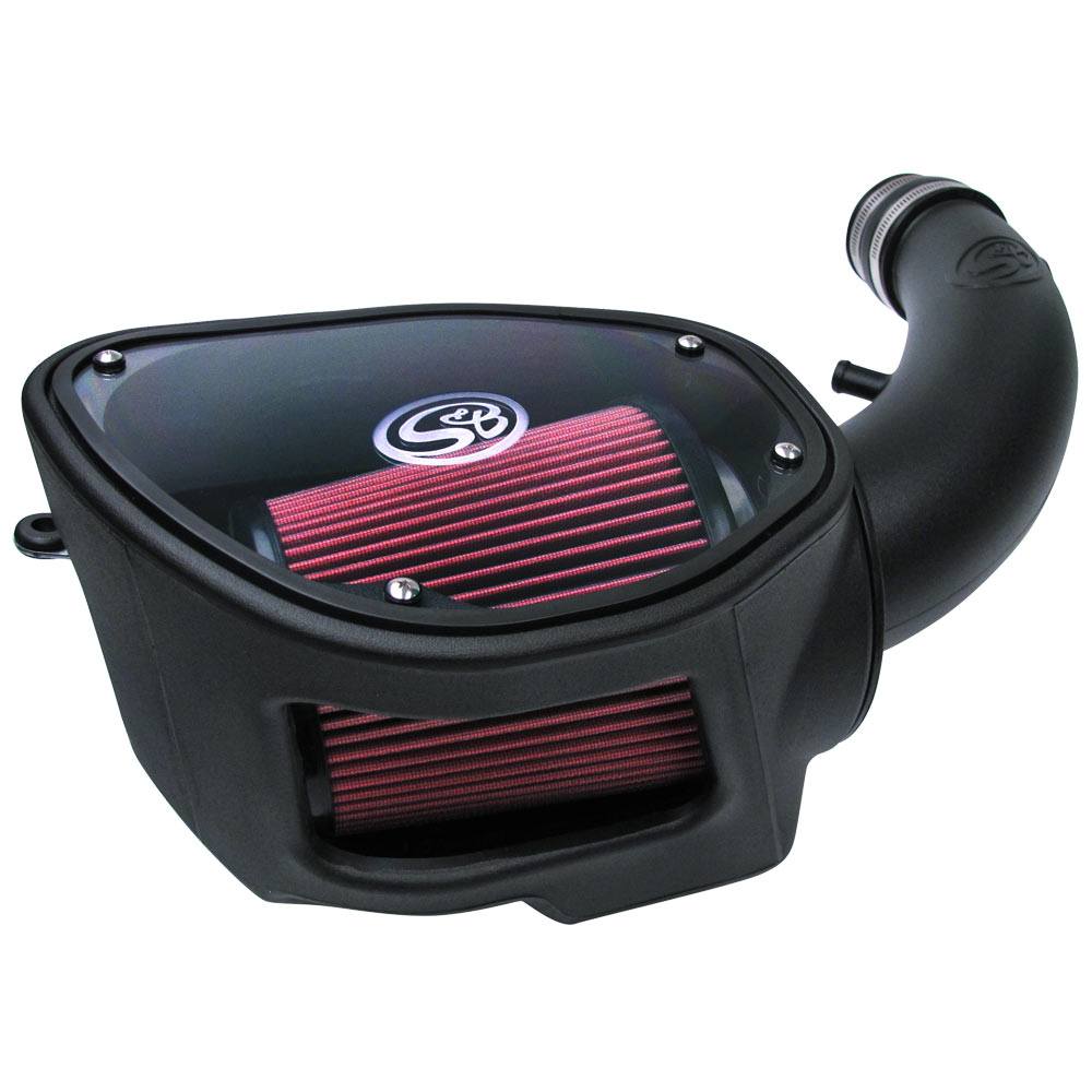 S&B 75-5084 Cold Air Intake For 07-11 Jeep Wrangler JK V6-3.8L Oiled Cotton Cleanable Red