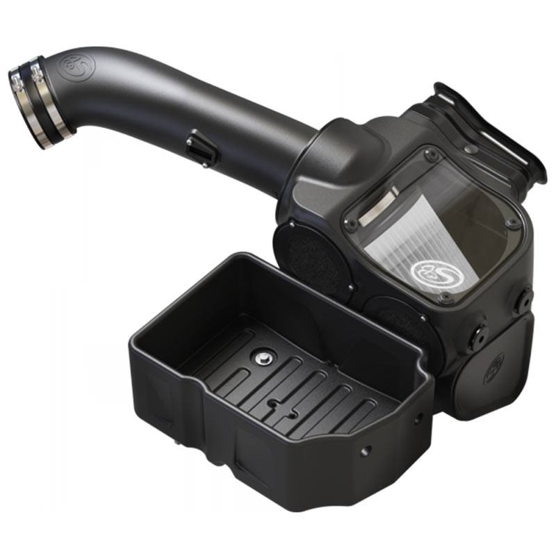 S&B Cold Air Intake For 17-19 Ford F250 F350 V8-6.7L Powerstroke Extendable White