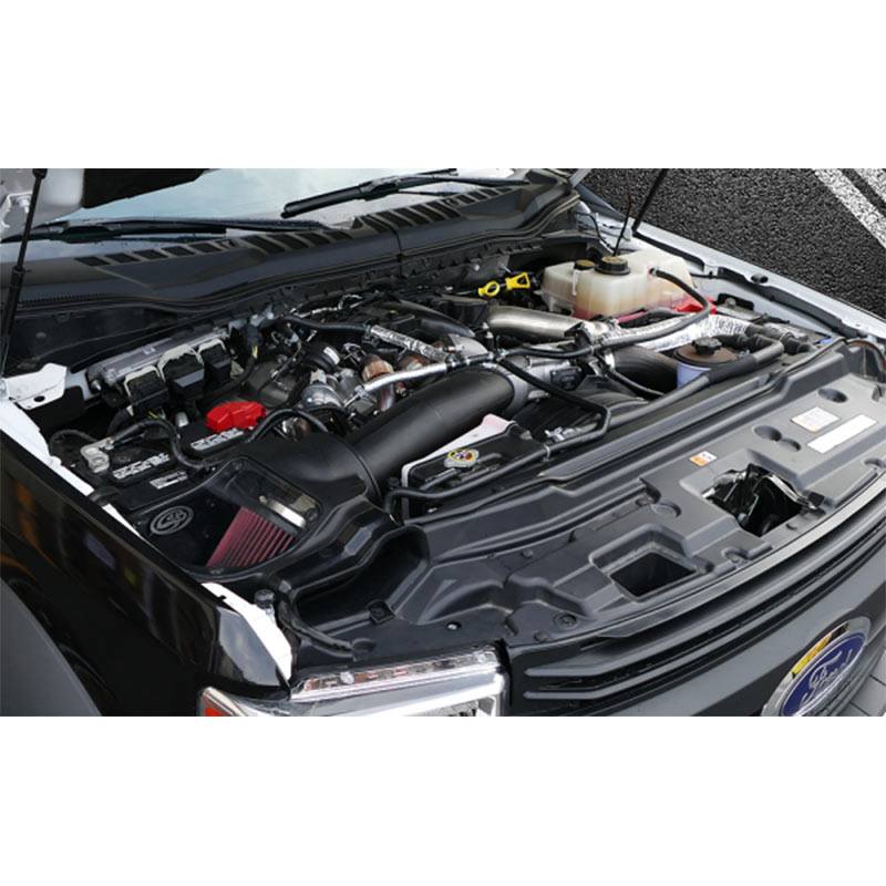 S&B Cold Air Intake For 17-19 Ford F250 F350 V8-6.7L Powerstroke Extendable White