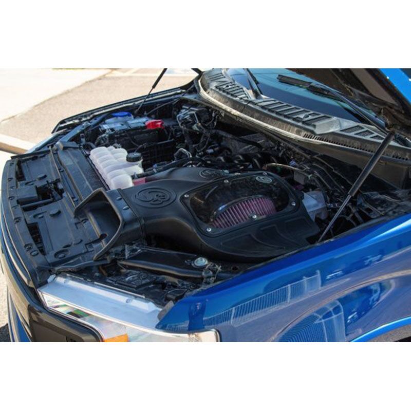 S&B Cold Air Intake For 2018-22 Ford F150 V8-5.0L Extendable White