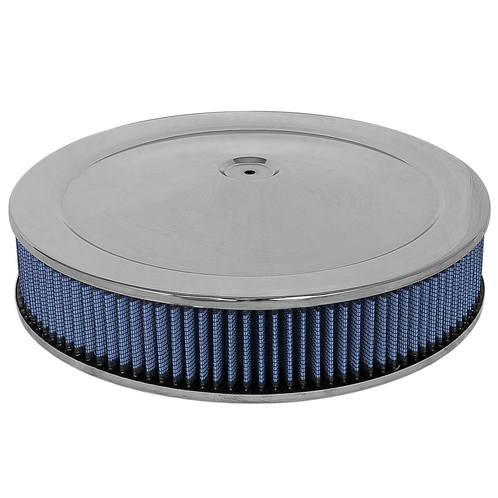 aFe Power AFE-18-21401 Magnum FLOW Round Racing Air Filter w/ Pro 5R Media 14 IN OD x 3 H IN w/ Chrome Pans