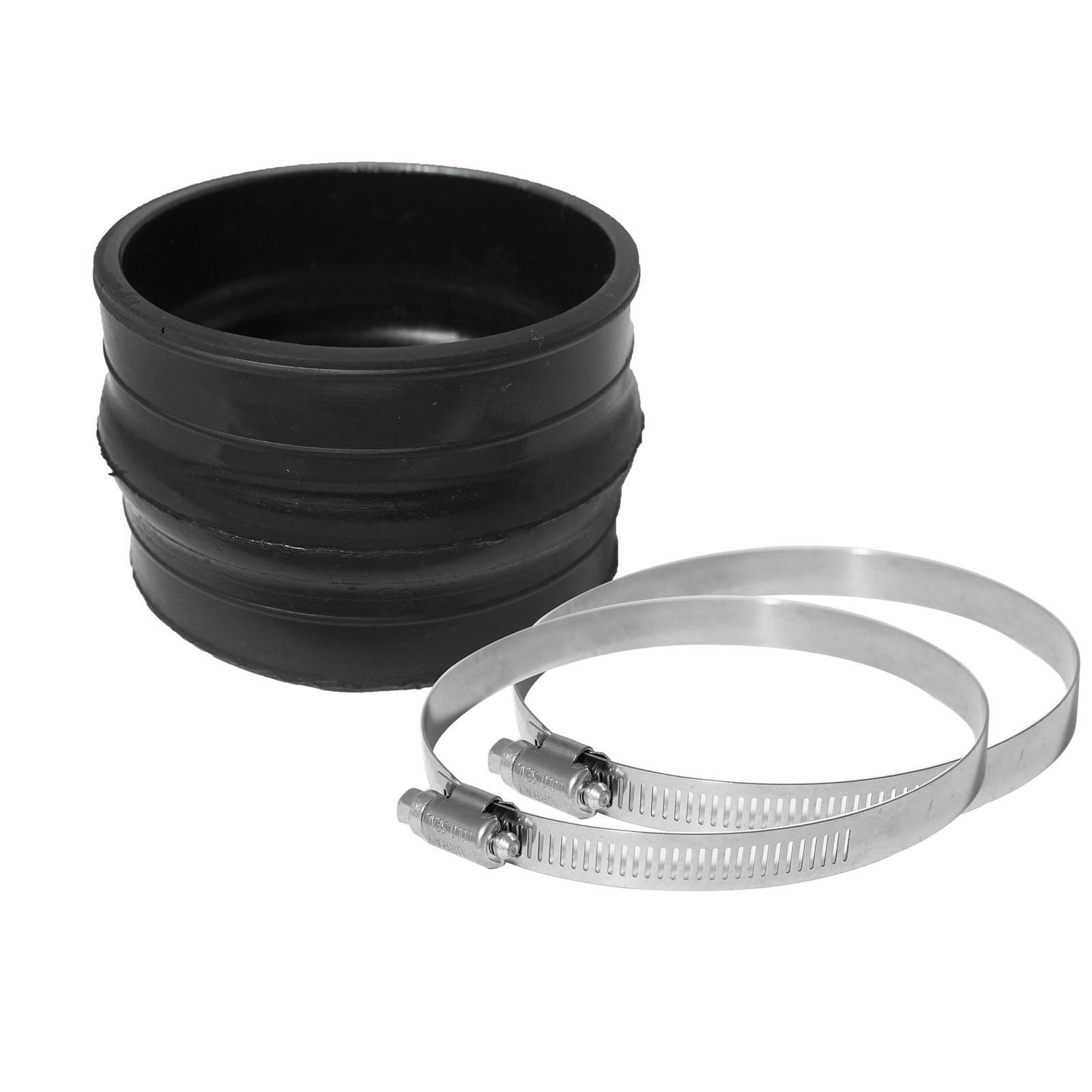 Magnum FORCE AFE-59-00010 Cold Air Intake System Spare Parts Kit (4 IN ID x 3 IN L) Straight Coupler w/ Hump - Black