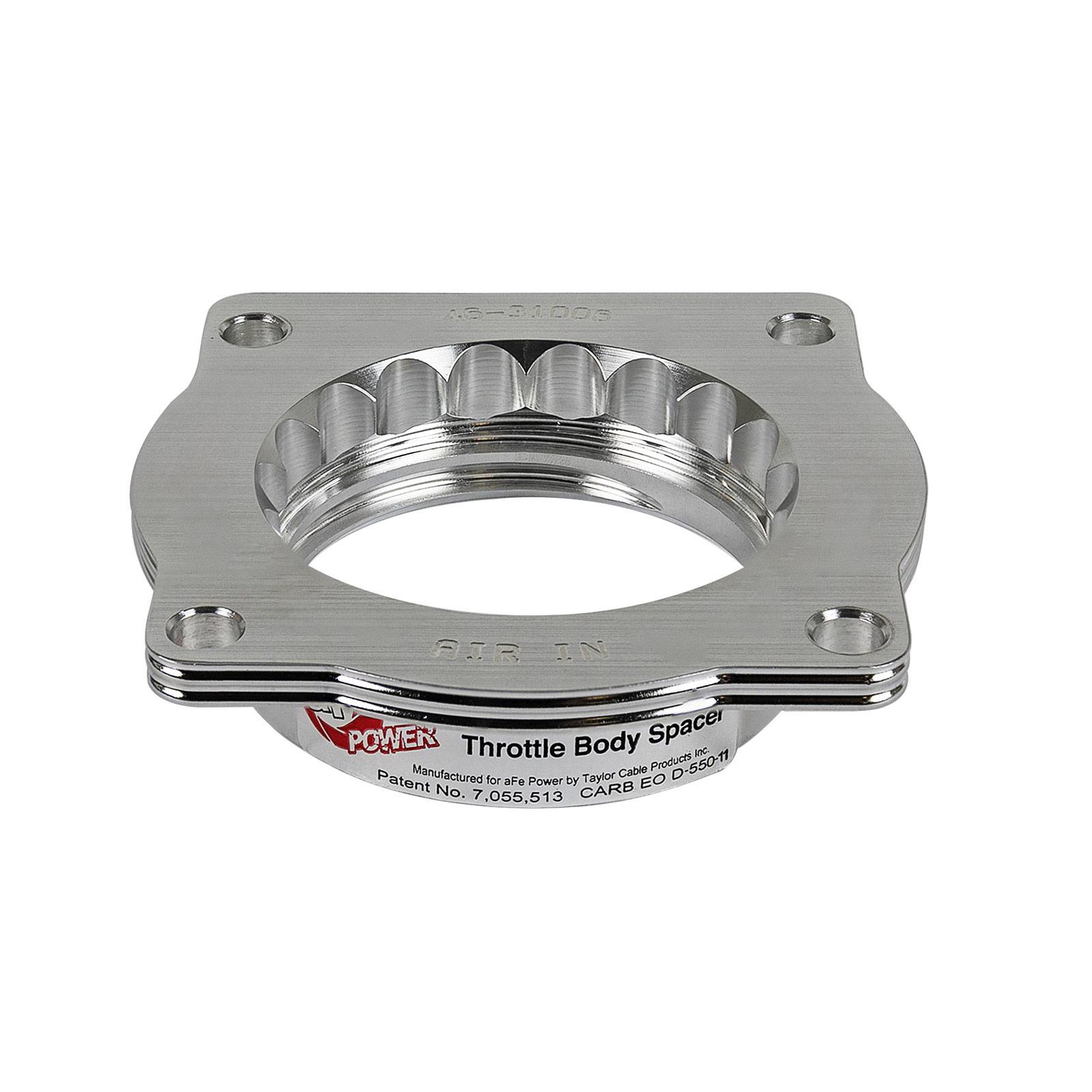 aFe Power AFE-46-31006 Silver Bullet Throttle Body Spacer Kit BMW 545i/550i/645Ci/650i/750i (E60/63/64) 04-10 /X5 (E53) 06-08 V8-4.4/4.8L (N62) - Image 3