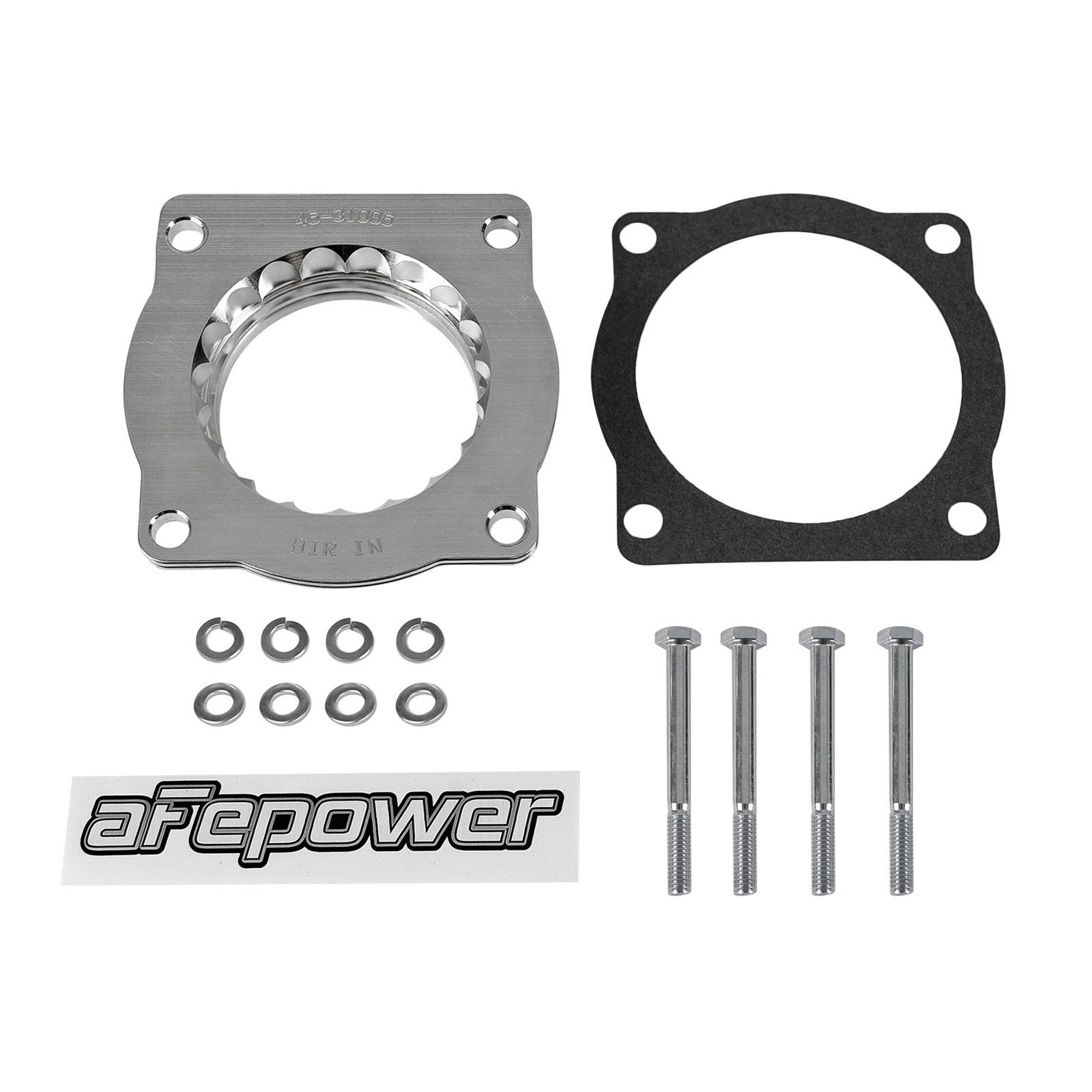 aFe Power AFE-46-31006 Silver Bullet Throttle Body Spacer Kit BMW 545i/550i/645Ci/650i/750i (E60/63/64) 04-10 /X5 (E53) 06-08 V8-4.4/4.8L (N62) - Image 5