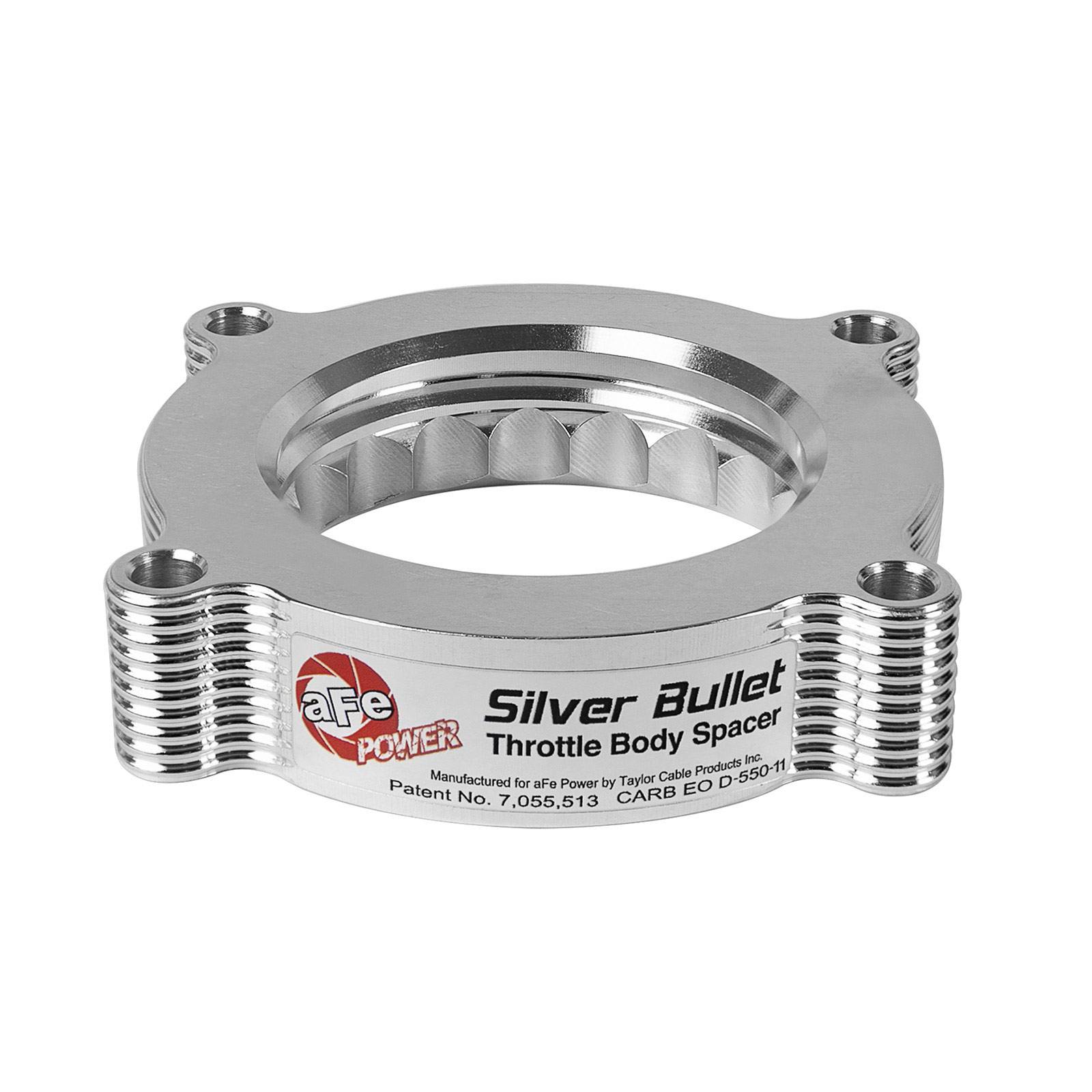 aFe Power AFE-46-33011 Silver Bullet Throttle Body Spacer Kit Ford F-150 10-14 / F-250/F-350 11-16 V8-6.2L - Image 3