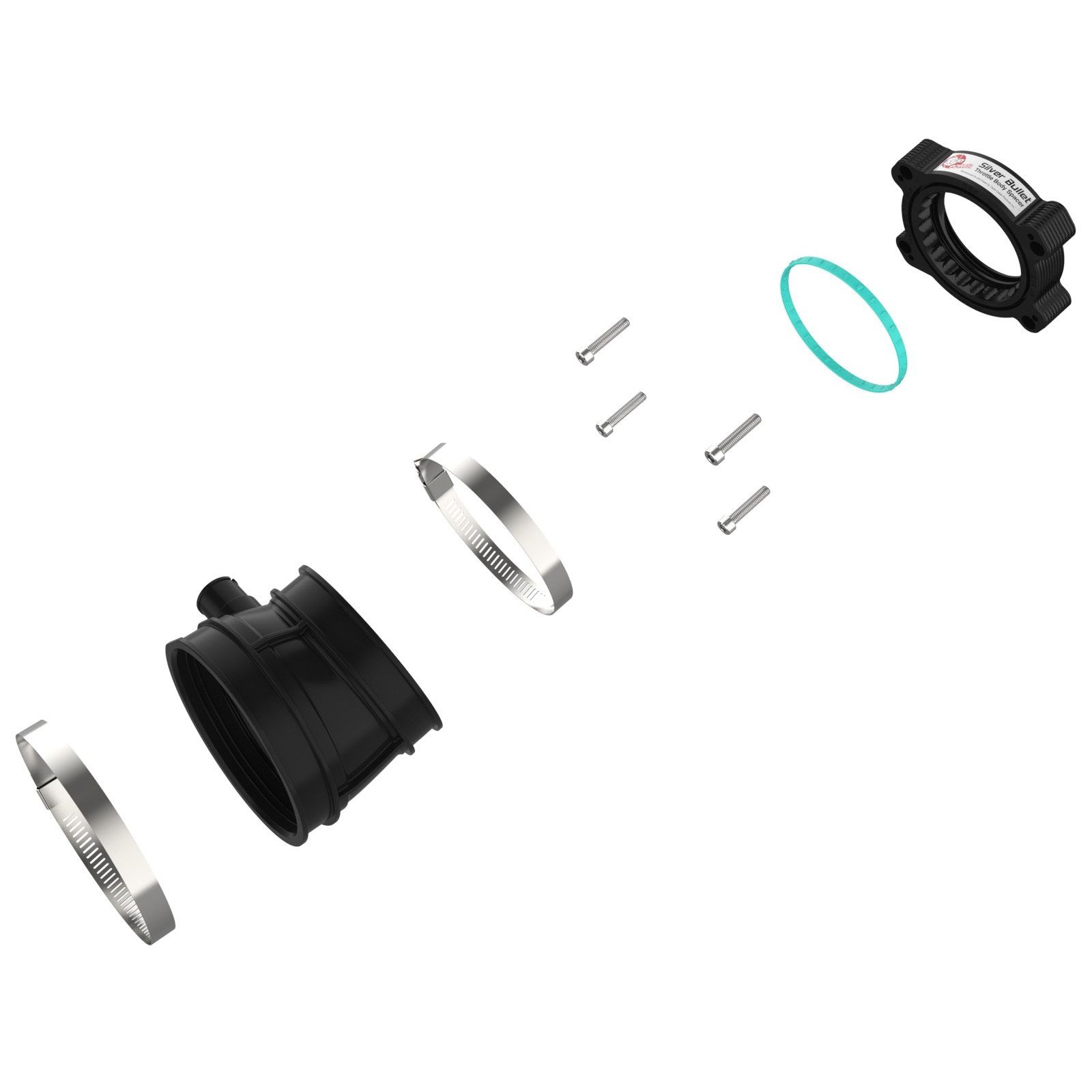 aFe Power AFE-46-34023B Silver Bullet Throttle Body Spacer Kit Black Chevrolet Corvette (C8) 20-22 V8-6.2L - Image 2