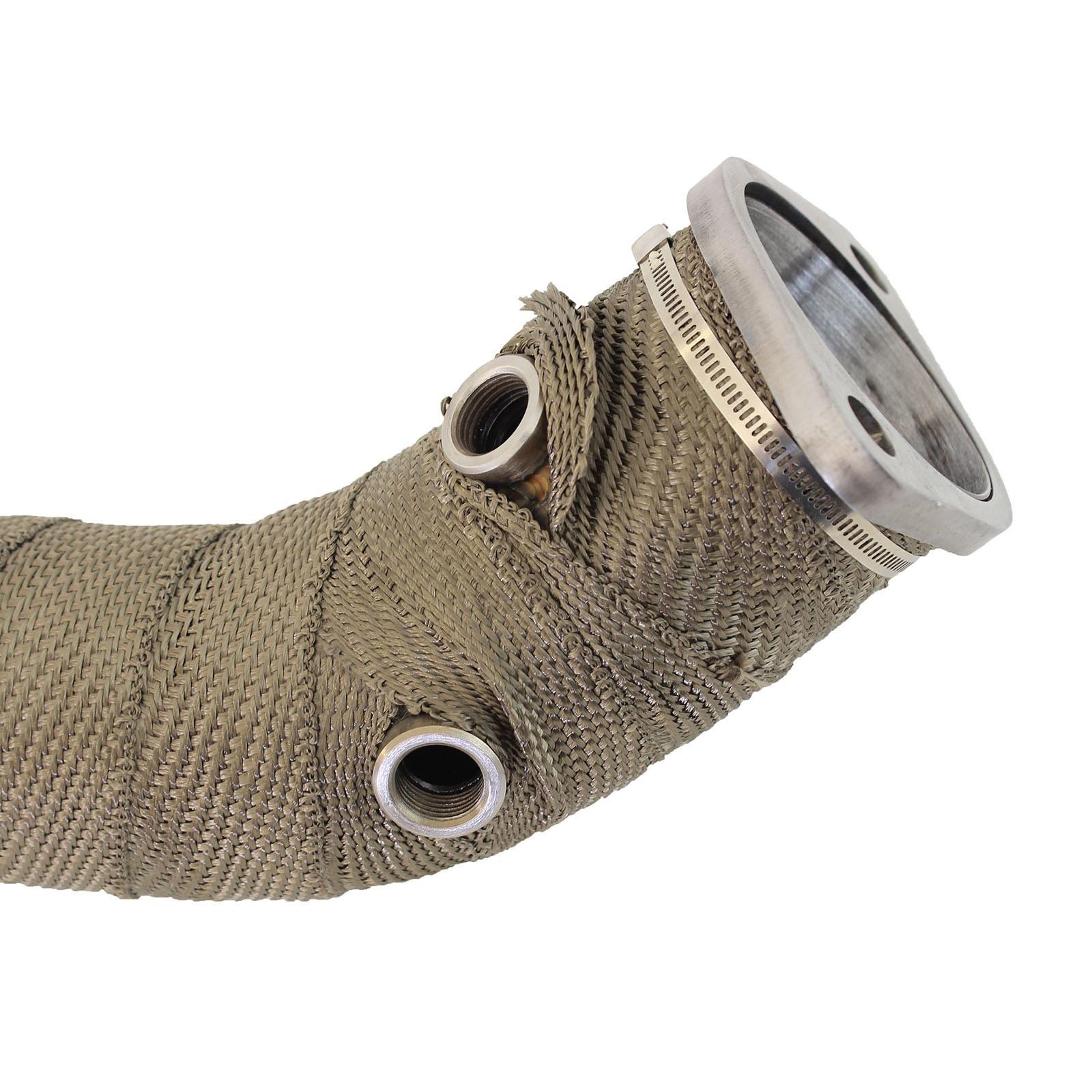 aFe Power AFE-48-36701 Twisted Steel 3-1/2 to 3 IN 304 Stainless Steel Street Series Down Pipe w/ Cats Mitsubishi Lancer EVO X 08-15 L4-2.0L (t) - Image 4